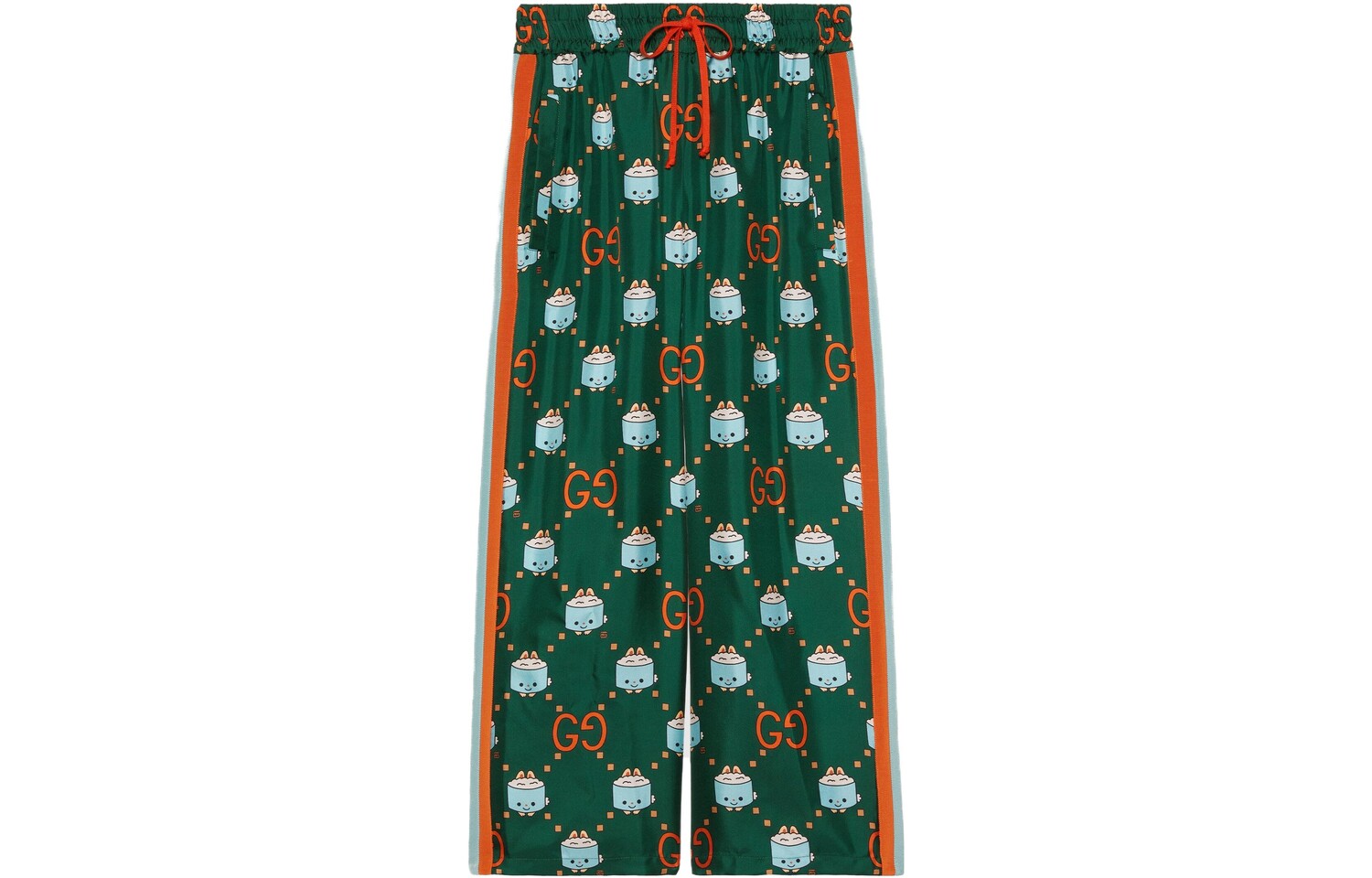 Брюки женские повседневные Gucci классические, роскошный дизайн, зеленый