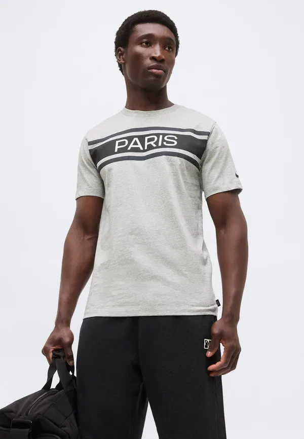 Футболка Nike Performance Paris Saint Germain Paris Tee Print, серый меланж — фото 4