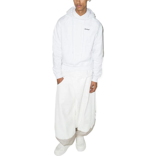 Толстовка Men's OFF-WHITE SS22 Solid Color Short Casual Long Sleeves Version White, белый — фото 2