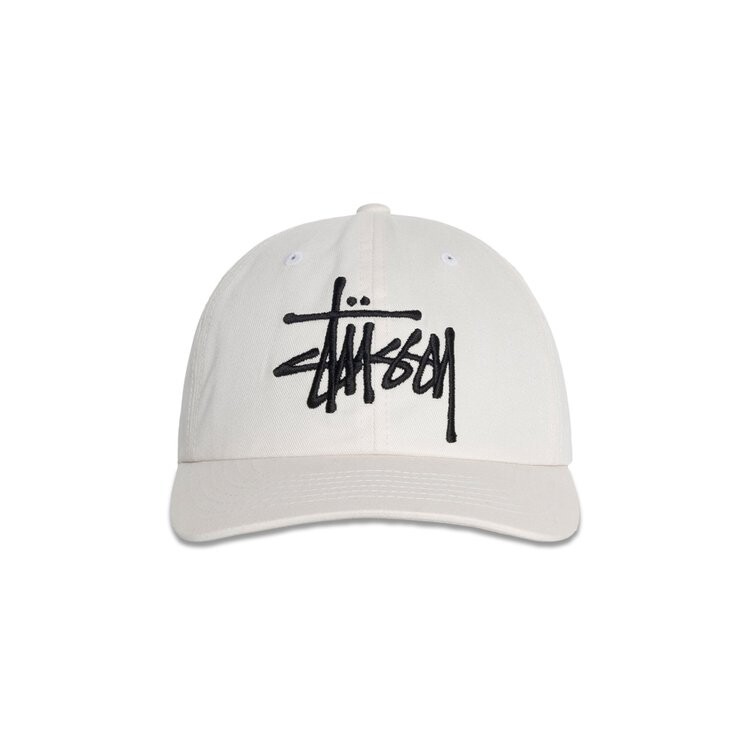 

Бейсболка Stussy Low Profile Big Basic Snapback, цвет Snow