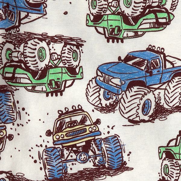 Пижамный комплект для мальчика Toddler, 4 предмета Carter'S, Monster Truck — фото 3