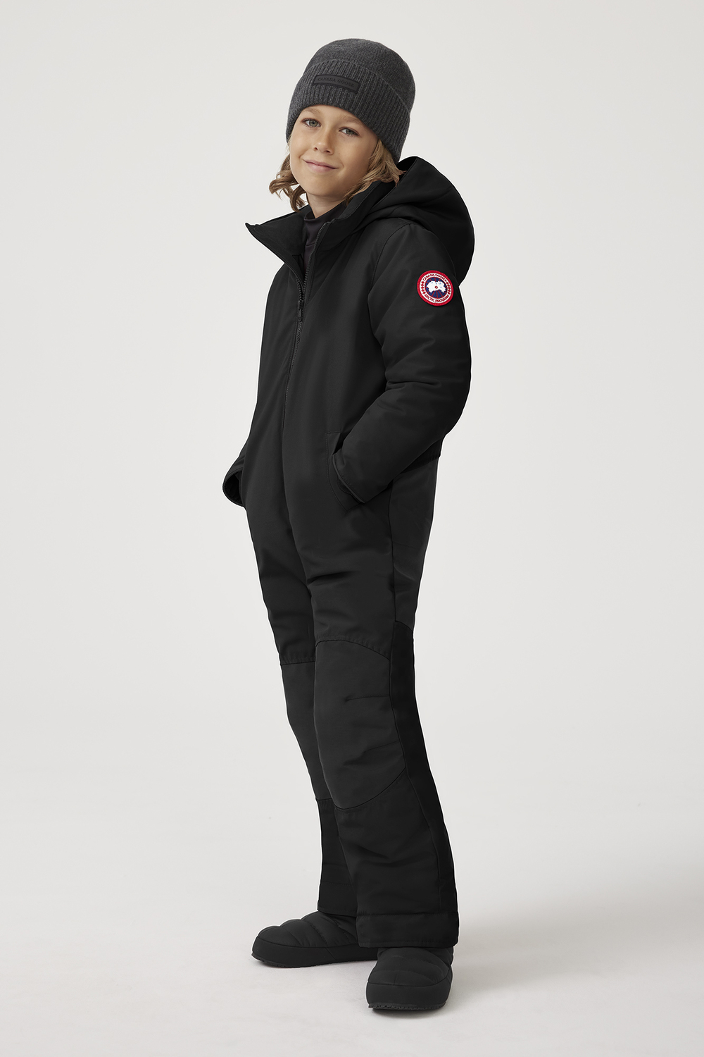 Зимний комбинезон Canada Goose Kids Grizzly, черный — фото 2