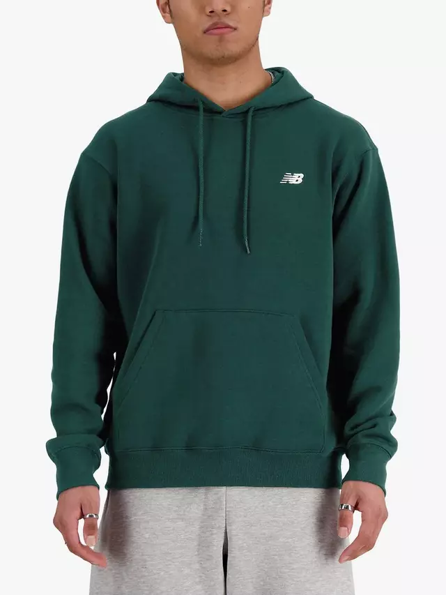 

Худи New Balance Small Logo, темно-зеленый