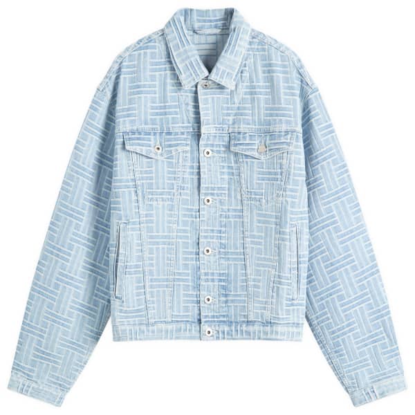

Куртка дальнобойщика из плетеной ткани Kenzo, синий