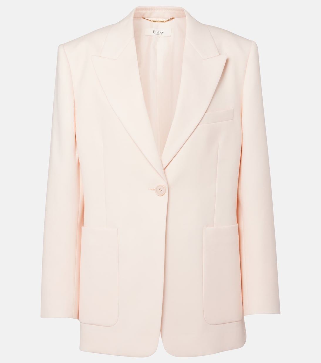 

Пиджак из шерстяного габардина Chloé, Biscuit Pink