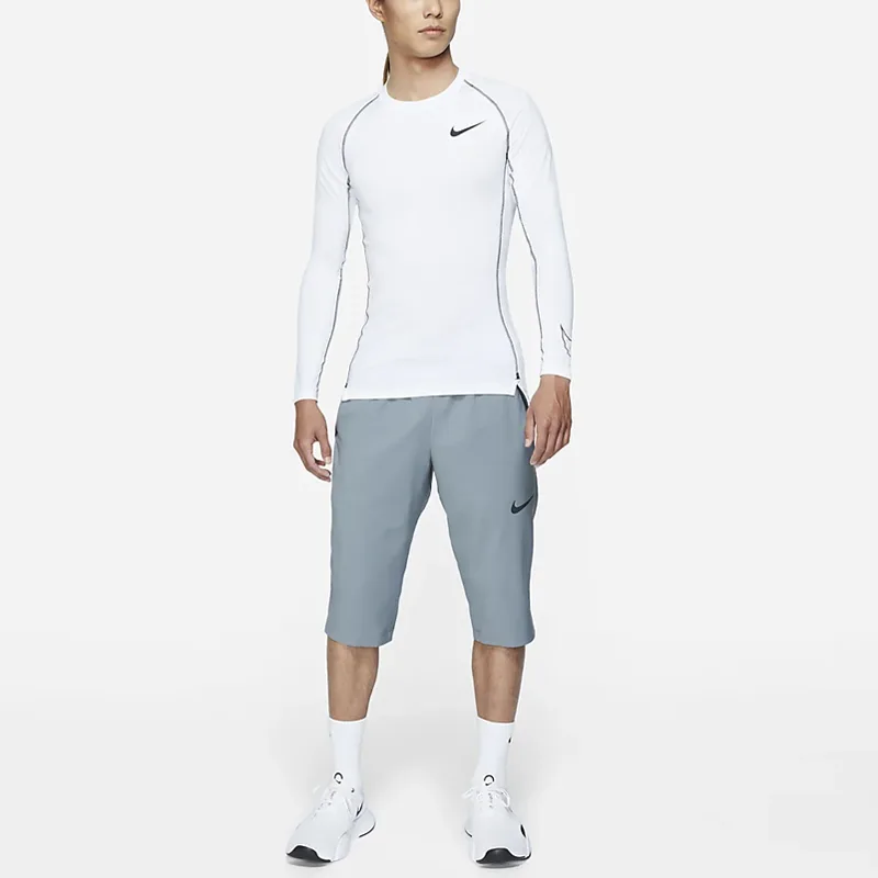 Nike Футболка PRO DRI FIT мужская белая — фото 4