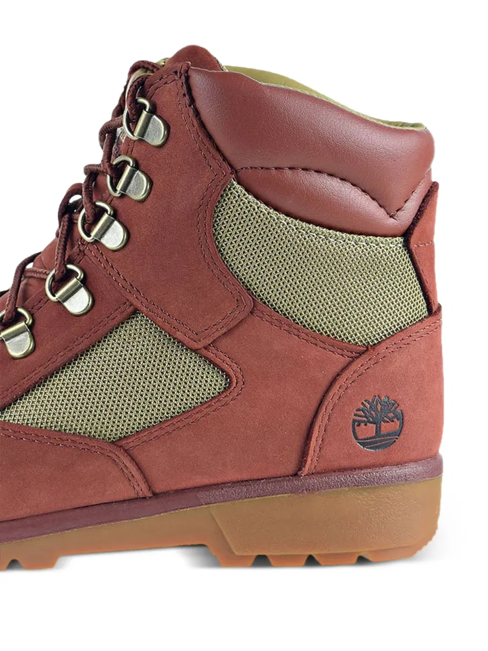 Полевые ботинки на шнуровке Timberland Kids, коричневый — фото 2