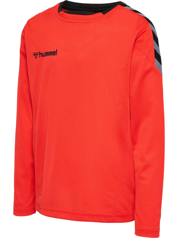Hummel Футболка Hmlauthentic детская огненно-красного цвета — фото 4