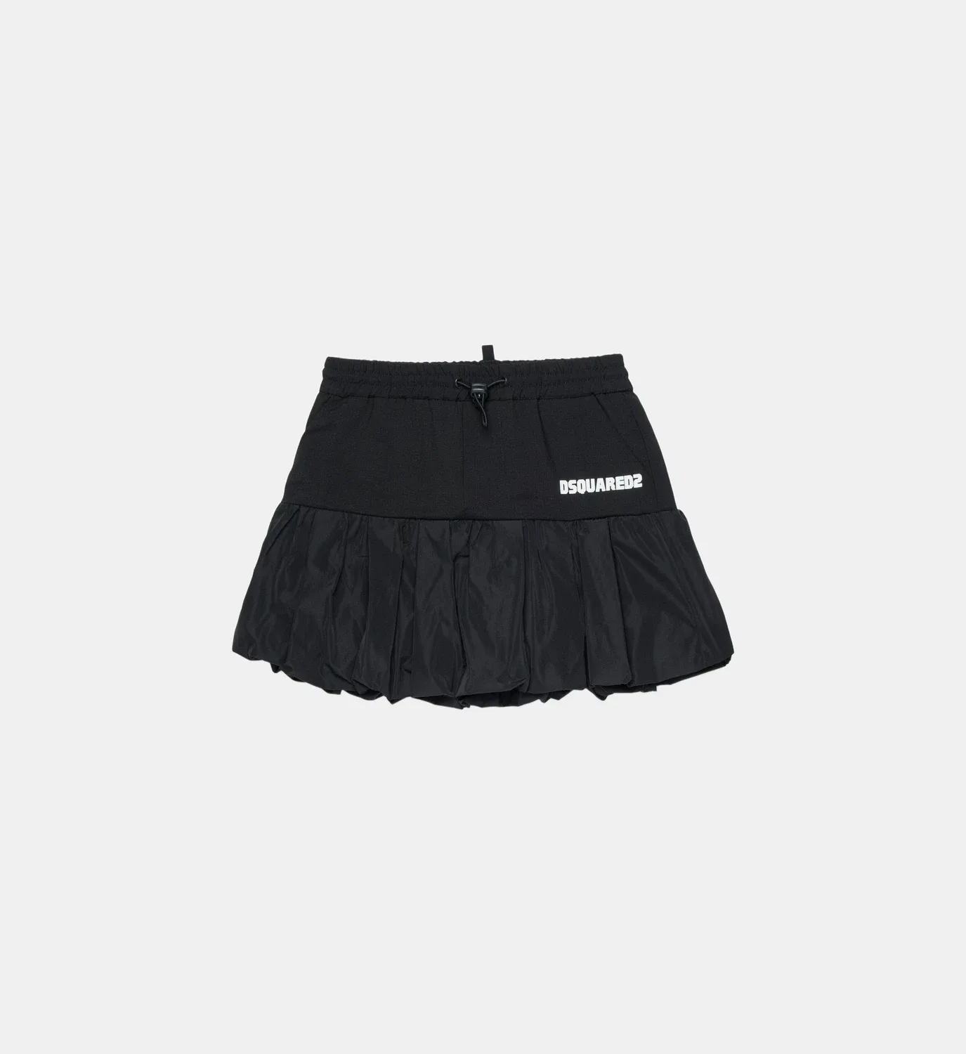 Короткая юбка с логотипом Dsquared2, черный