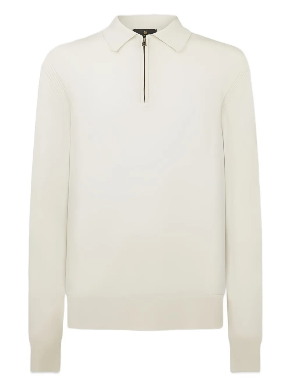 

Вязаное поло Kyle Belstaff, светло-бежевый