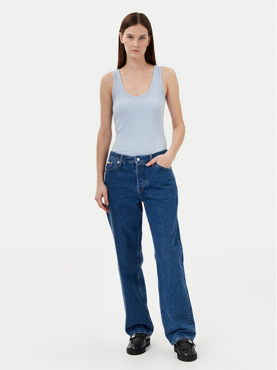 Топ облегающего кроя K20K208246 Calvin Klein, синий — фото 2