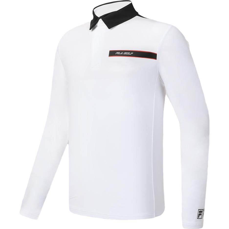 

Рубашка поло мужская белая Fila, цвет Jade White