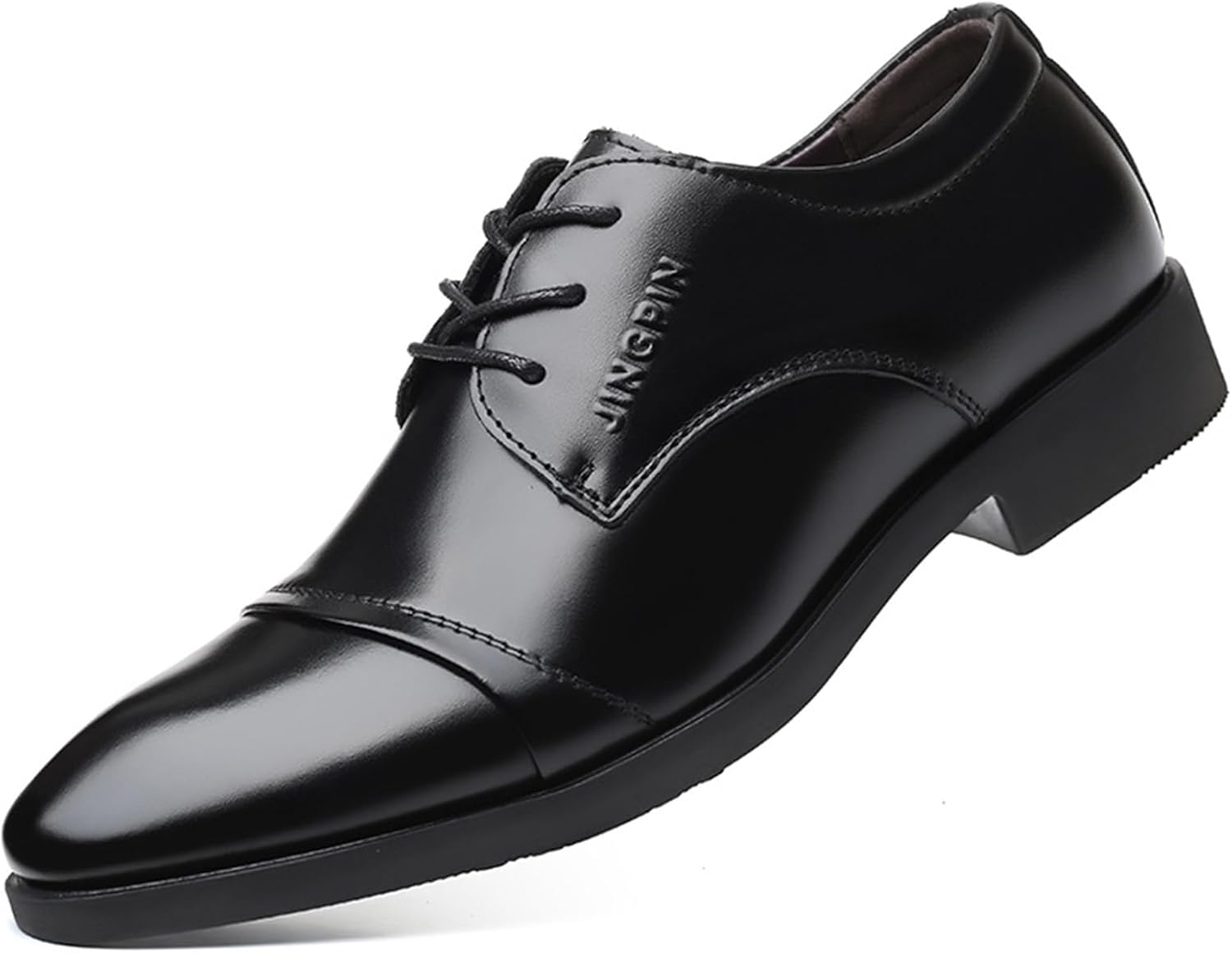 

Мужские оксфорды KYOESCAI, деловые удобные туфли, дерби на шнуровке для свадьбы и вечеринок, черный