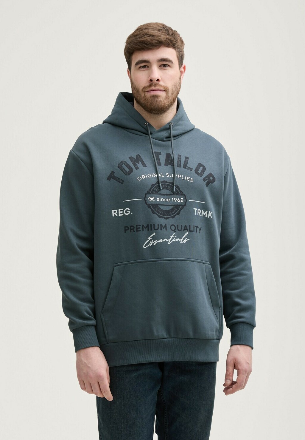

Толстовка MIT LOGO PRINT TOM TAILOR, светло-голубой