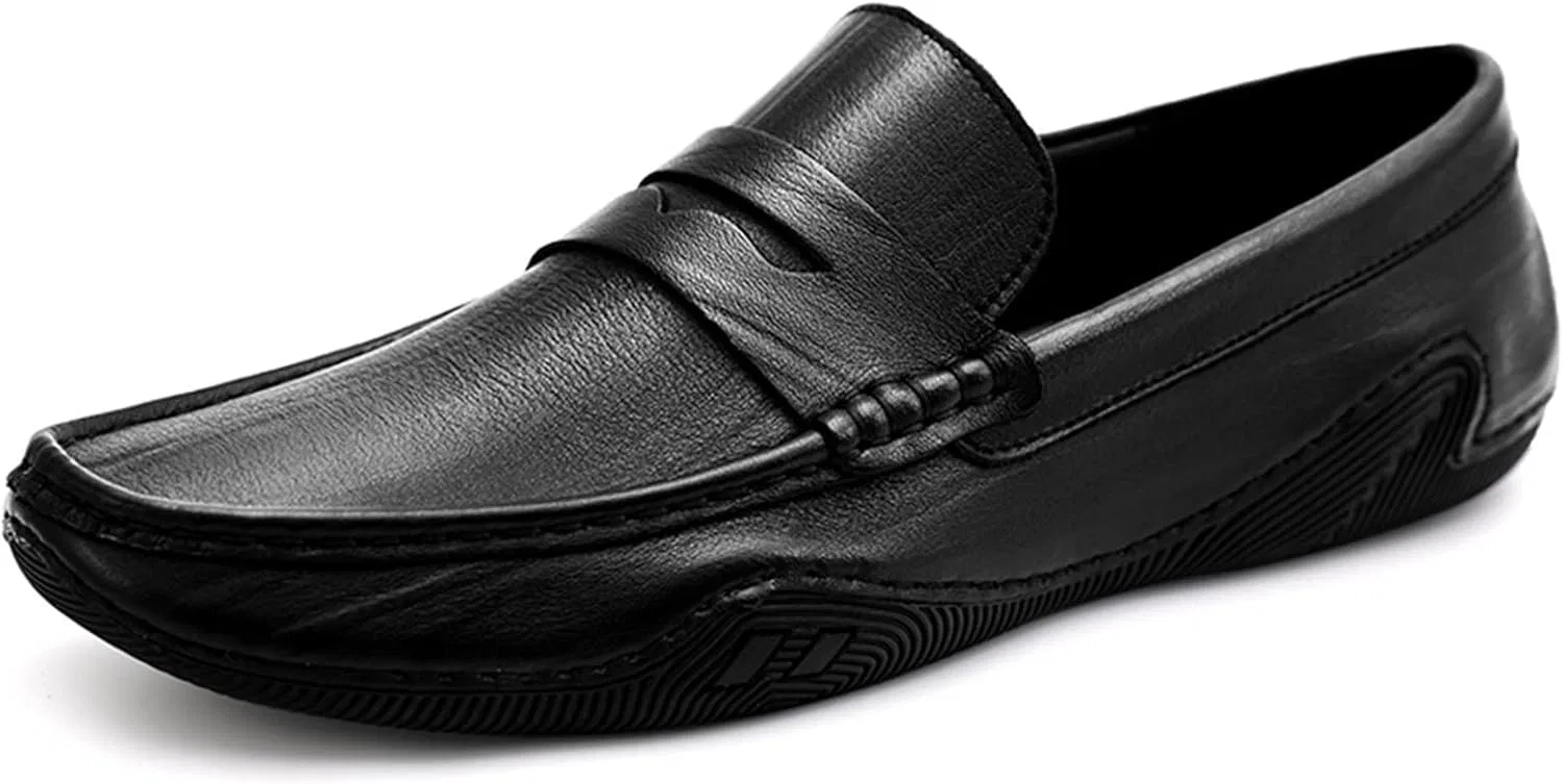 Мужские лоферы кожаные, Black PUGHGAETZF