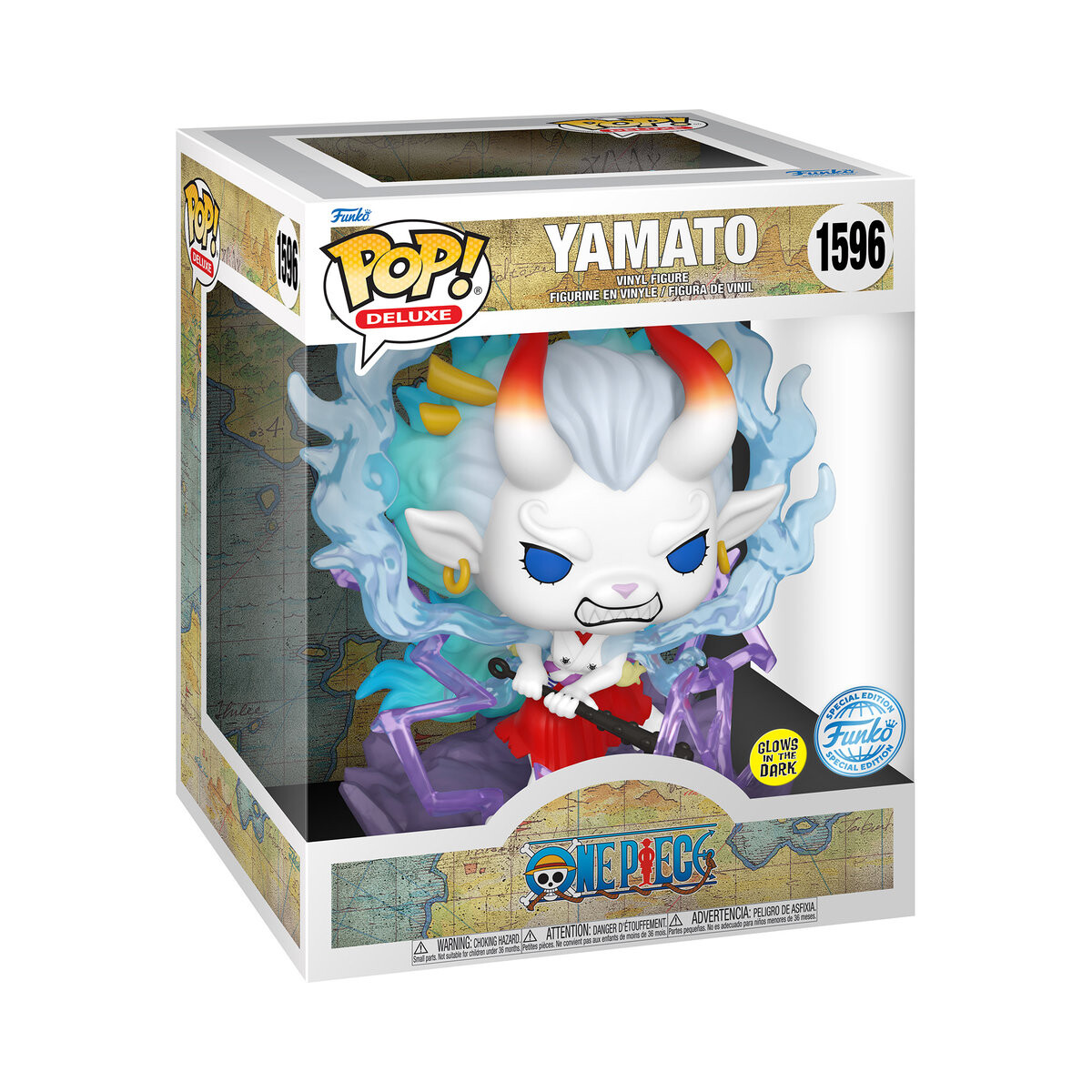 

Funko POP! Делюкс, коллекционная фигурка, One Piece, Yamato, Glow, 1596 г.