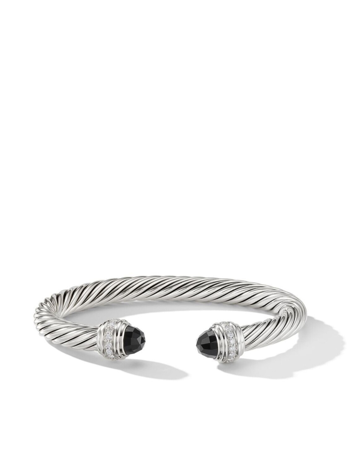 

Серебряный браслет Cable Classics с ониксом и бриллиантами David Yurman