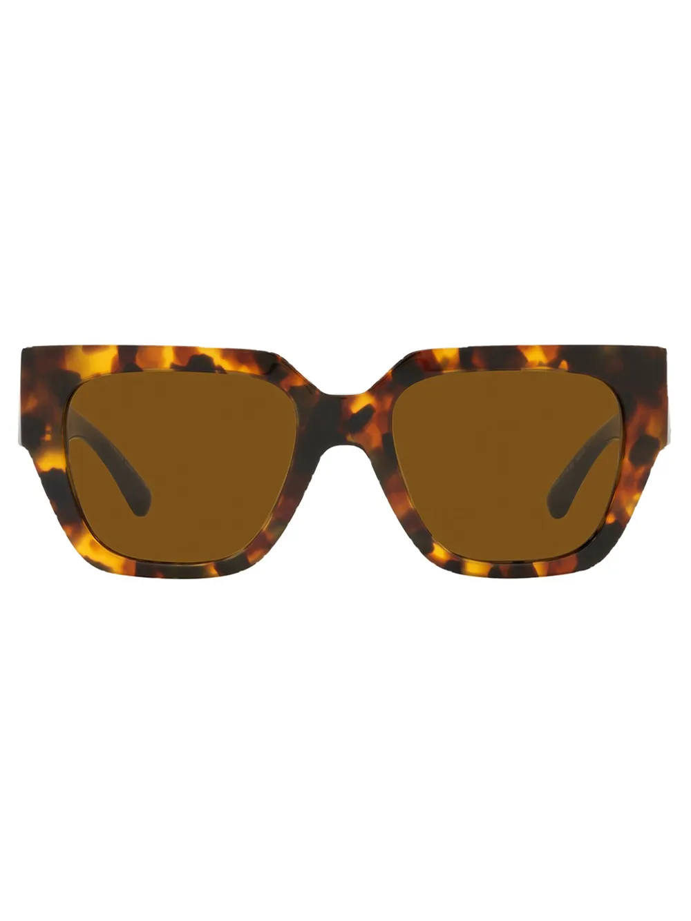 

Солнцезащитные очки черепаховой расцветки Versace Eyewear, коричневый