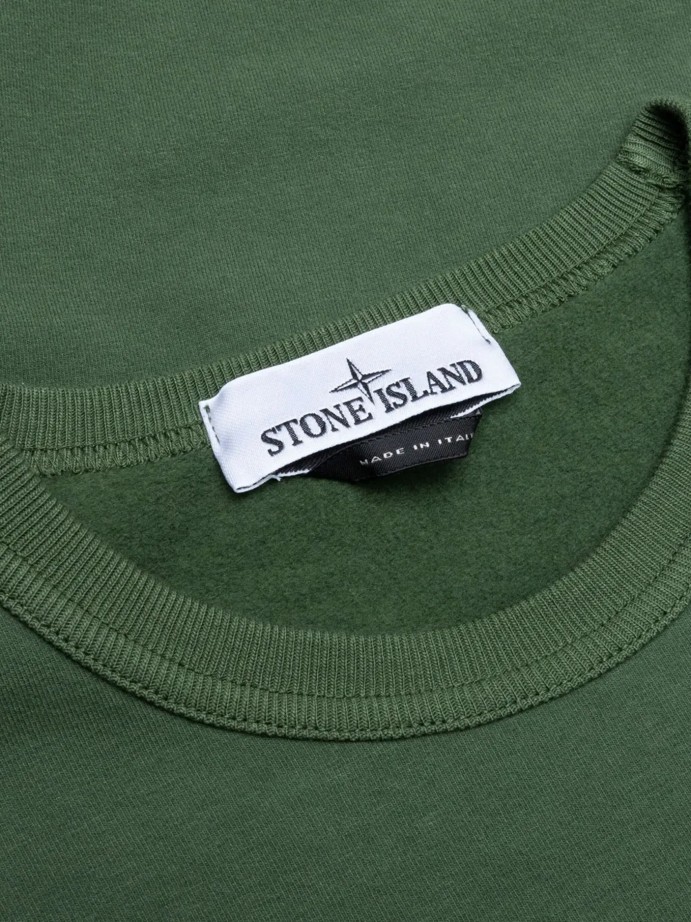 Толстовка с круглым вырезом и значком компаса Stone Island, зеленый — фото 3