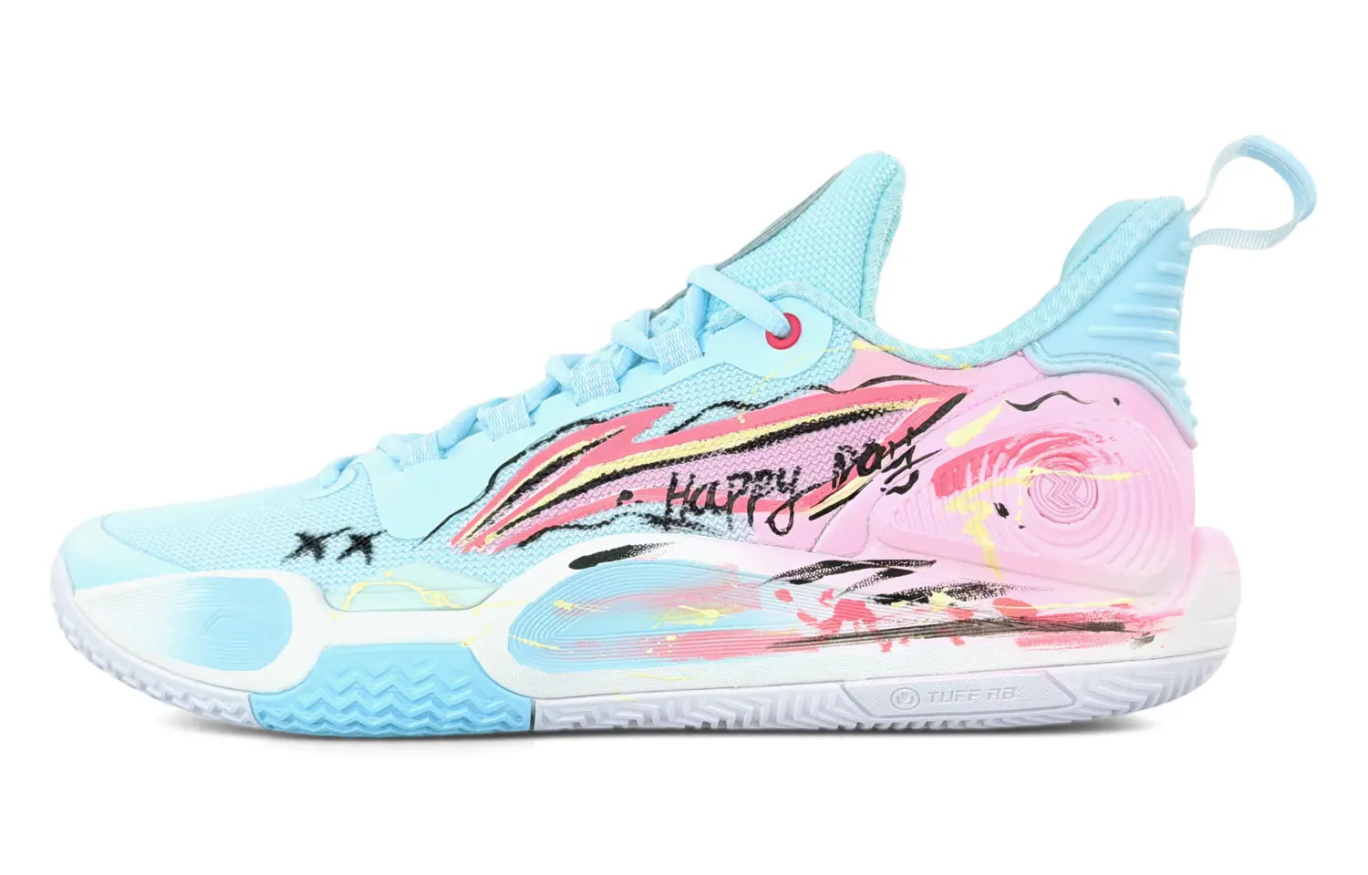 

Мужские баскетбольные кроссовки Li Ning Speed 9 с противоскользящей и износостойкой подошвой., синий розовый