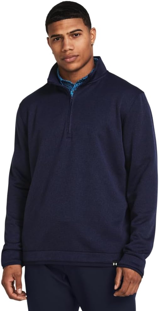 

Under Armour мужская куртка Storm Sweaterfleece с молнией на четверть, (410) Midnight Navy/Midnight Navy