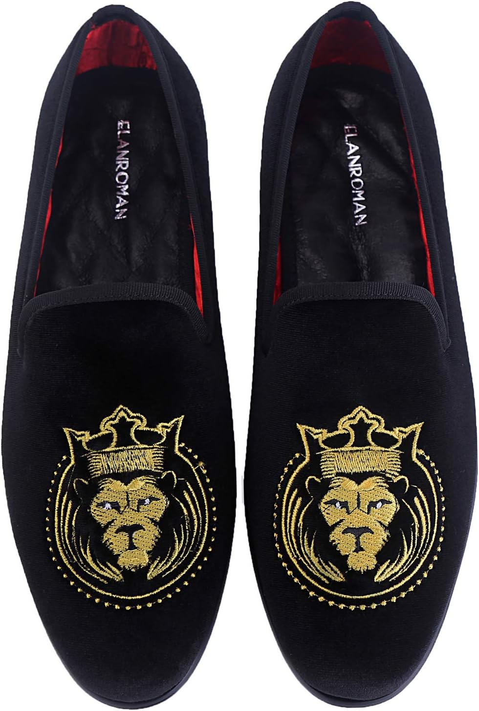 

Мужские лоферы ELANROMAN, бархатные модные туфли, вышивка, версии 1.0 и 2.0, туфли для вечеринок, свадеб и выпускных, черный