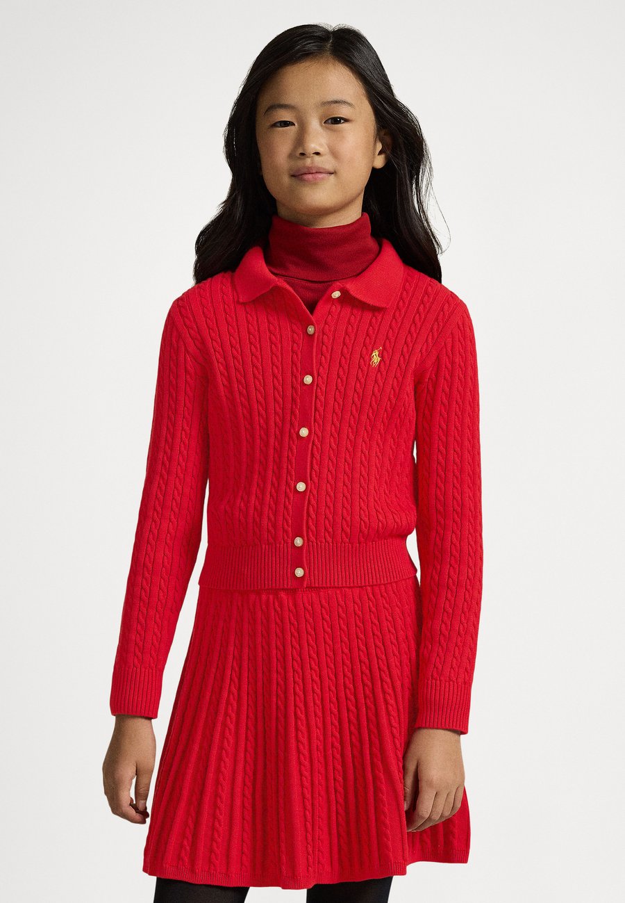 

Кардиган Polo Ralph Lauren COTTON POLO CARDIGAN & SKIRT SET 7-14Y, Red/Gold/Red