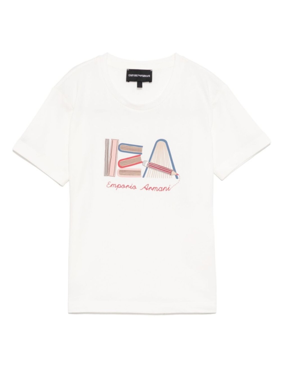 

Футболка с графическим принтом Emporio Armani Kids, белый