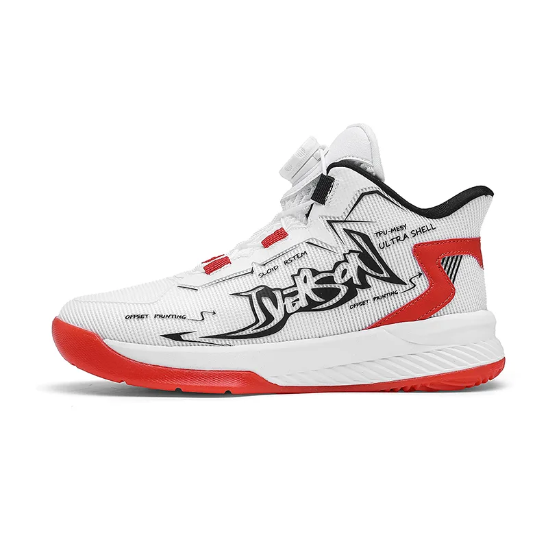Детские баскетбольные кроссовки IVERSON, White Orange Red Black