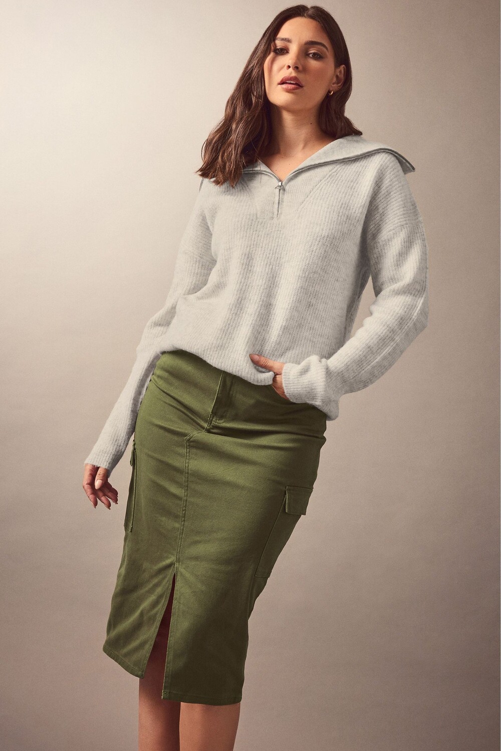 

Практичная юбка миди Long Tall Sally, зеленый