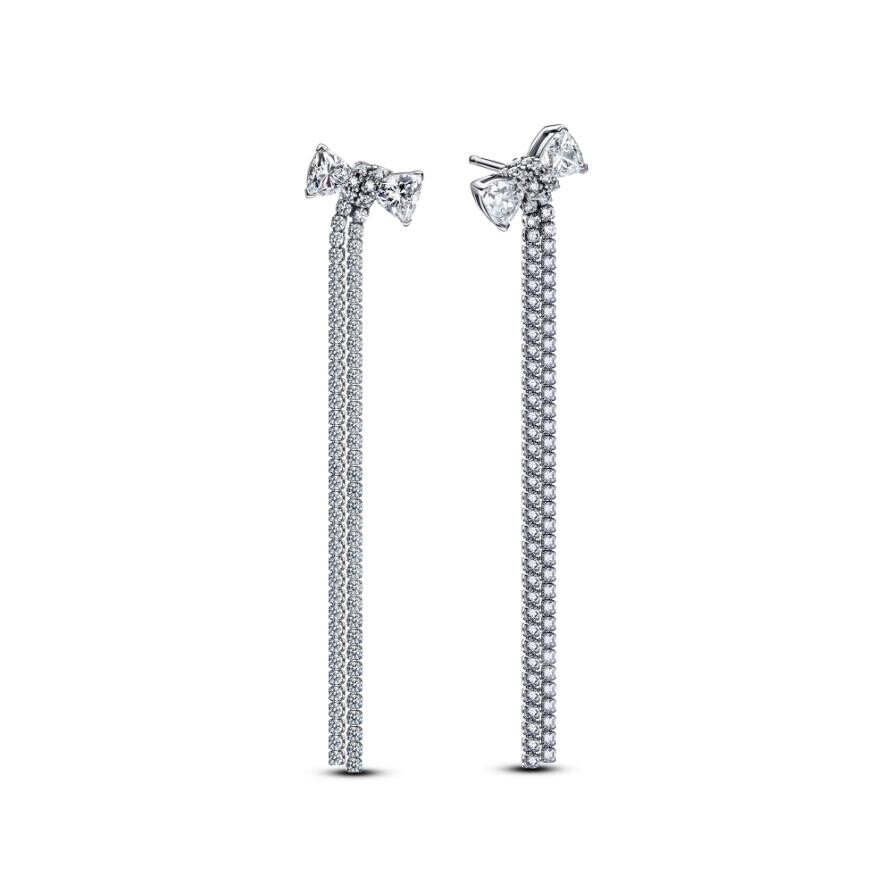 

Серьги Pavé Bow Drop Pandora, стерлинговое серебро