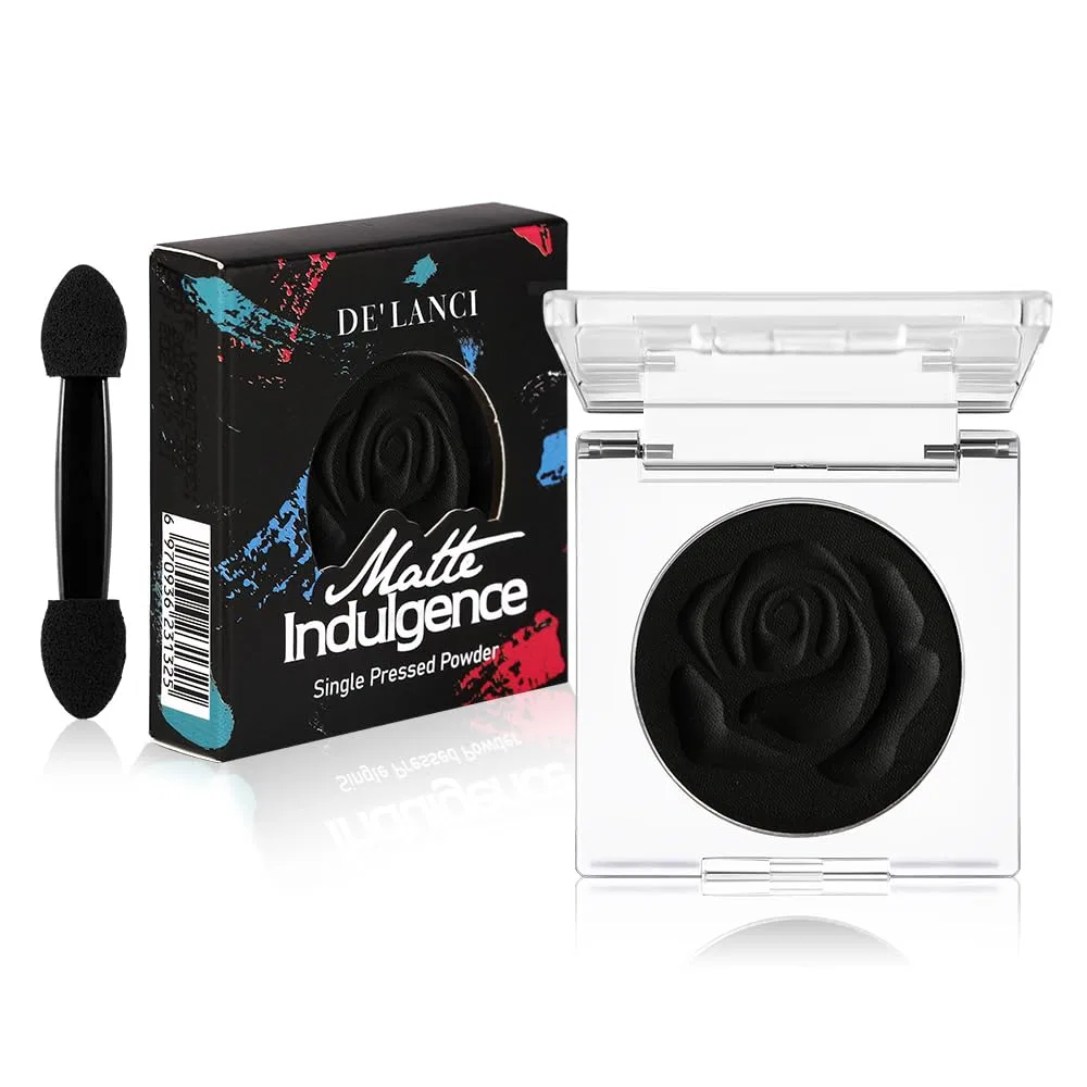 Черные матовые тени для век с аппликатором Cypedo, Black01