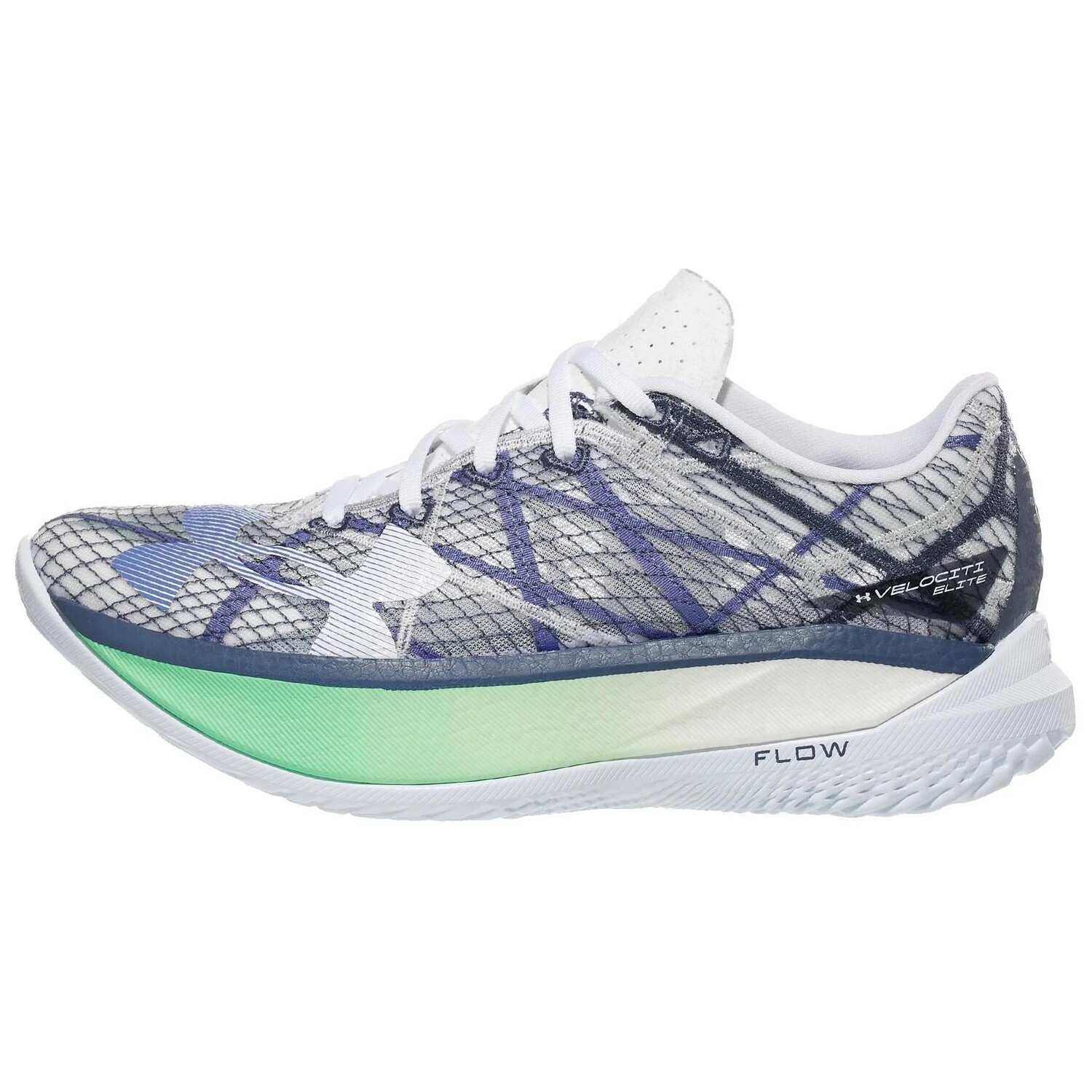 

Кроссовки Flow Velociti Elite унисекс с низким верхом белого/фиолетового цвета Under Armour