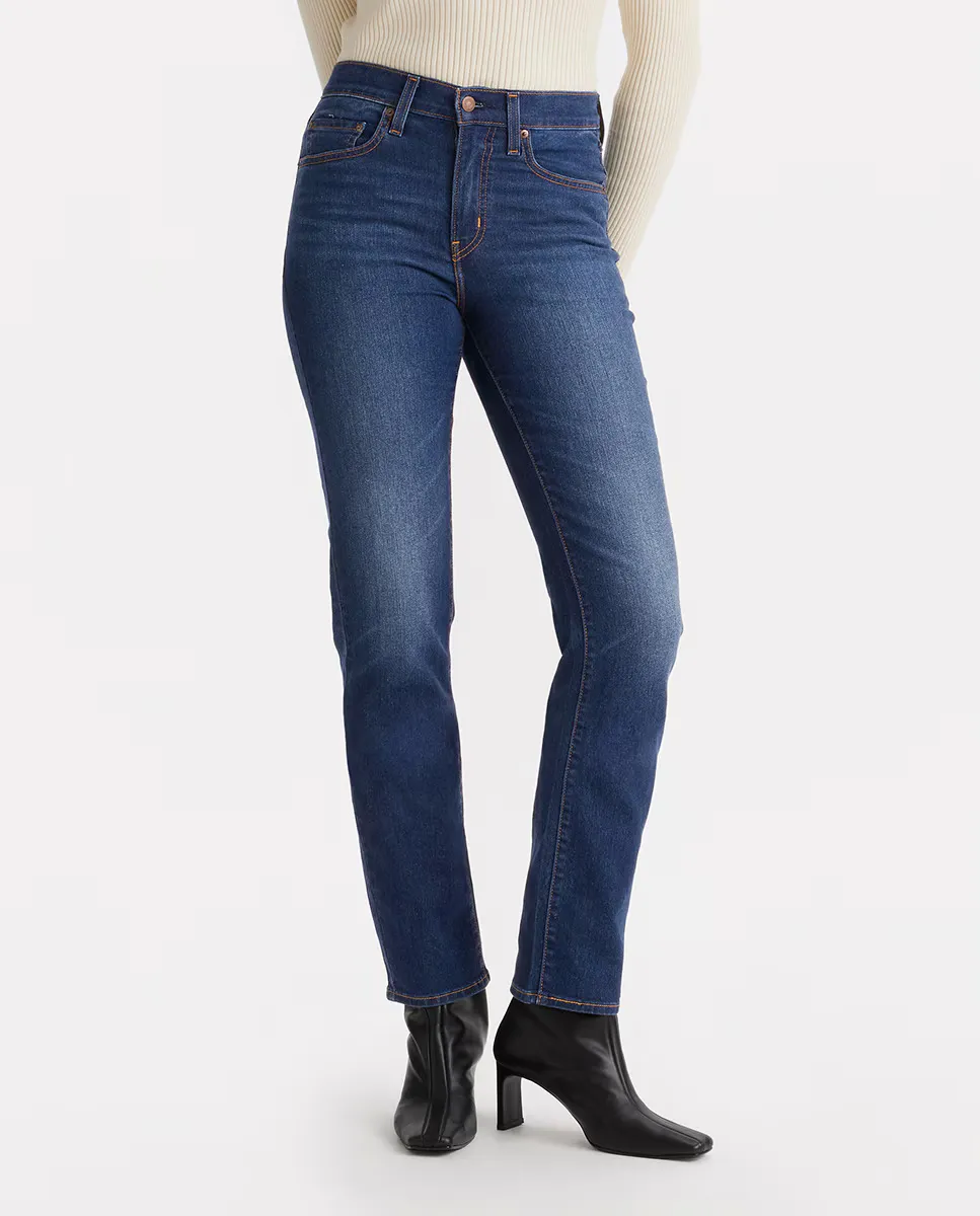 Женские прямые джинсы 724 с высокой посадкой Levi's, индиго/синий — фото 2