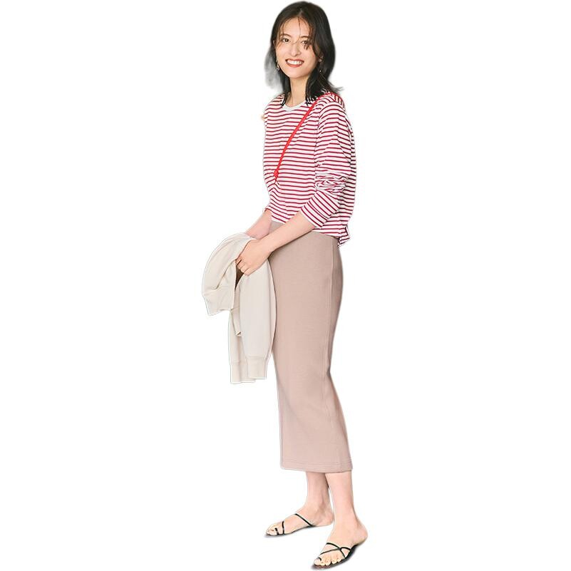 UNIQLO Женские повседневные длинные юбки, цвет Camel — фото 2