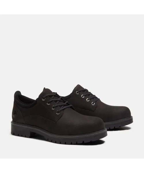 Мужские водонепроницаемые ботинки Timberland кожаные чёрные — фото 3