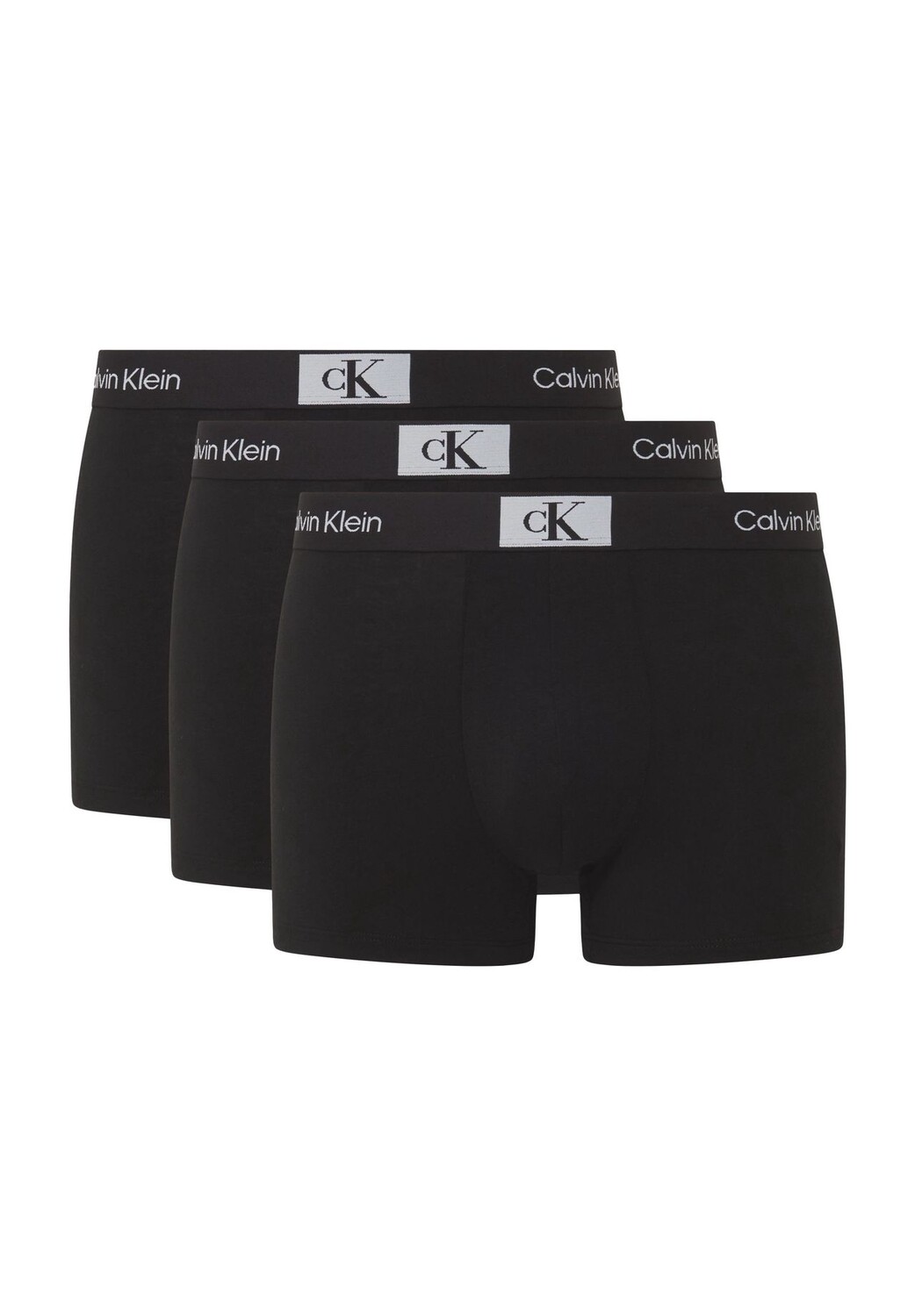 

Трусы, 3 шт., пояс с логотипом, мужские Calvin Klein, черный