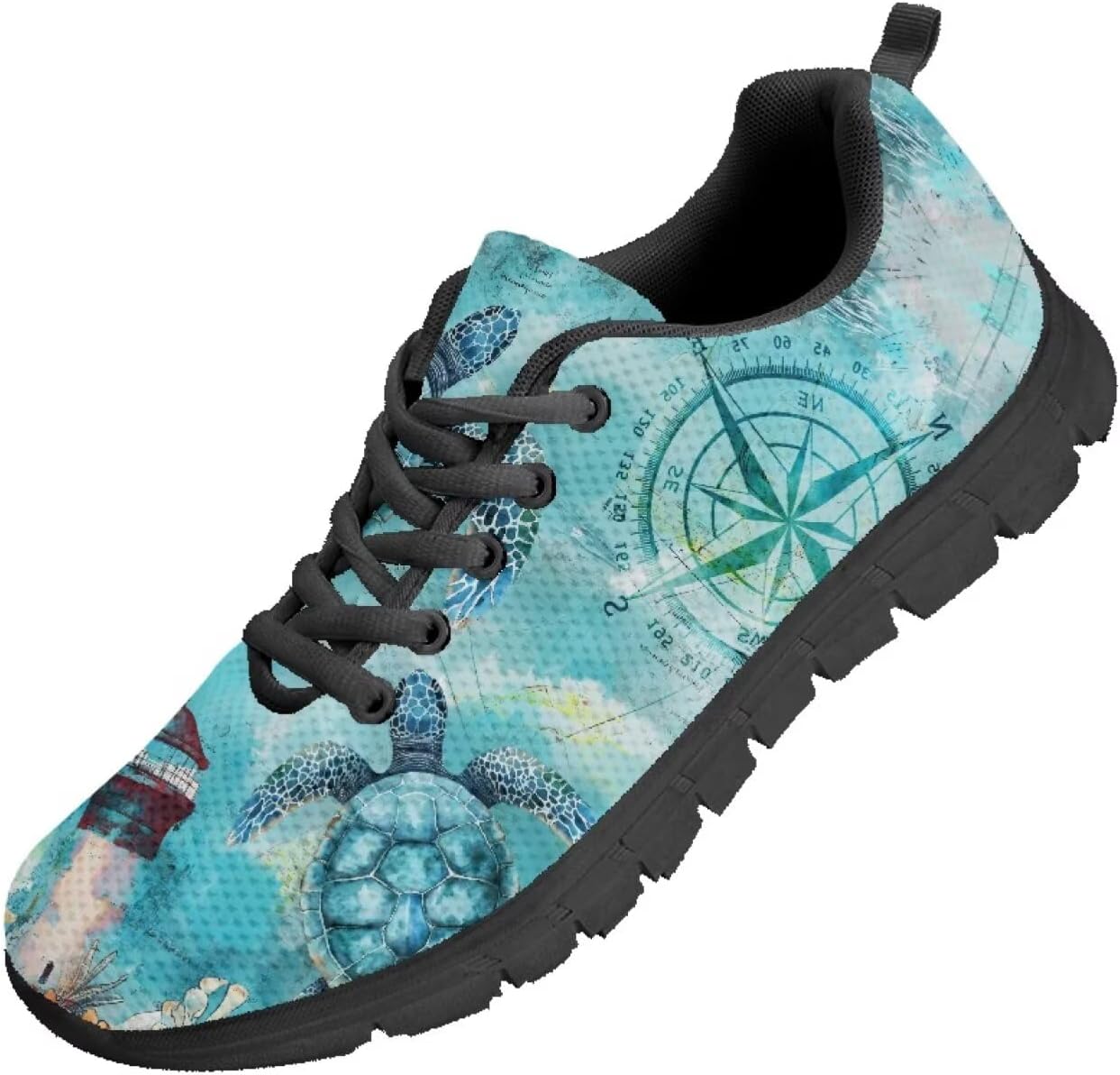 

Мужские кроссовки Funnydude Funny Print для бега, легкие осенние сникерсы, повседневная обувь для спортзала, Sea Turtle