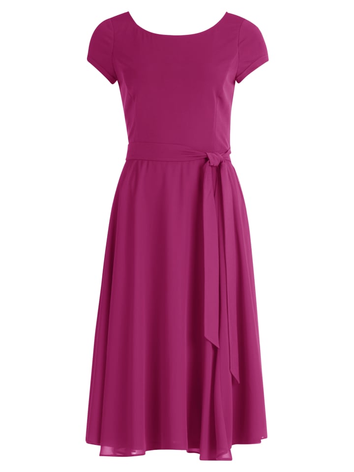

Короткое платье Vera Mont Cocktailkleid mit Gürtel, цвет Patch Pink/Pink