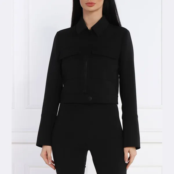 

Укороченная куртка Patrizia Pepe, черный