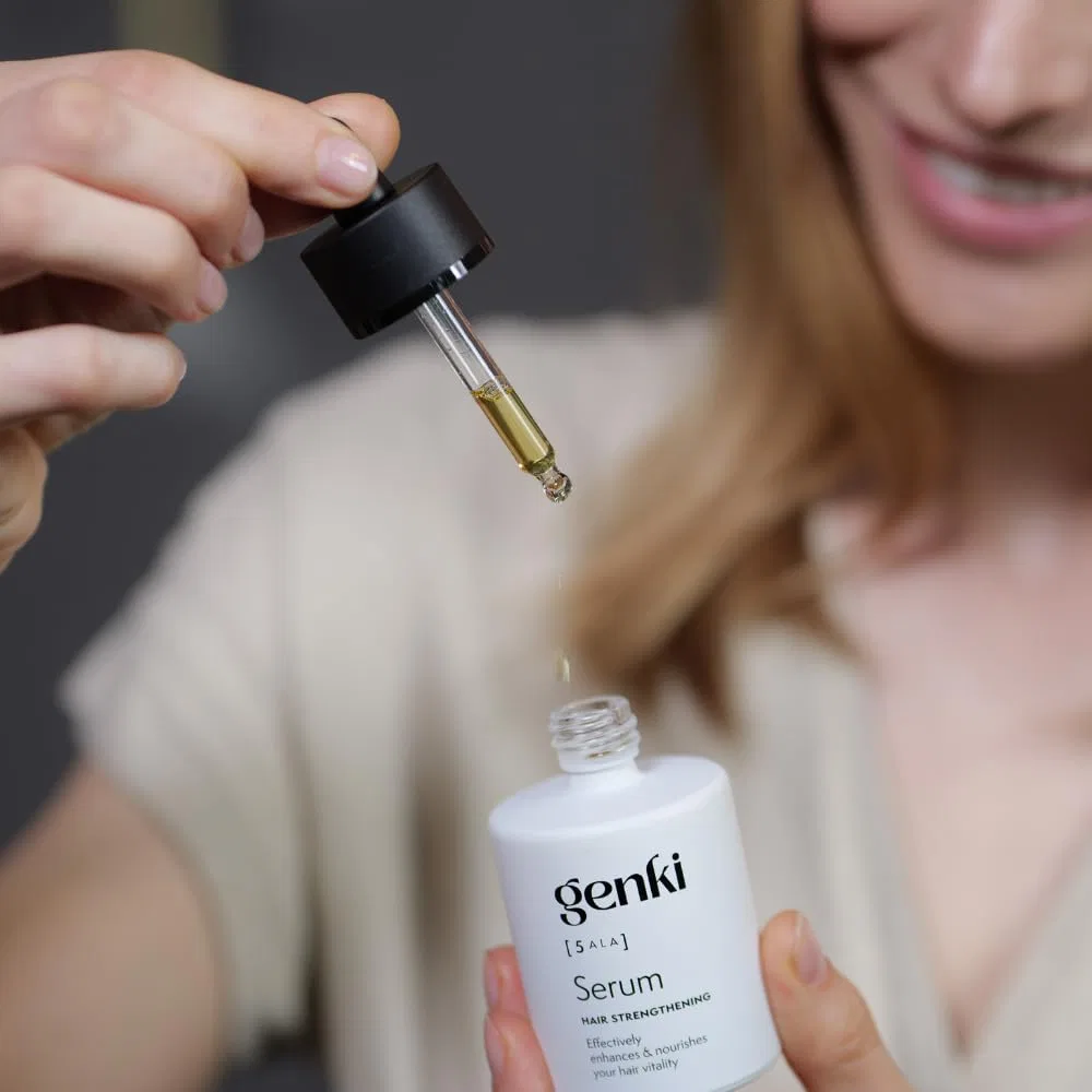 Укрепляющая сыворотка для волос с 5-ALA и кофеином, 50 мл Genki Haircare — фото 3