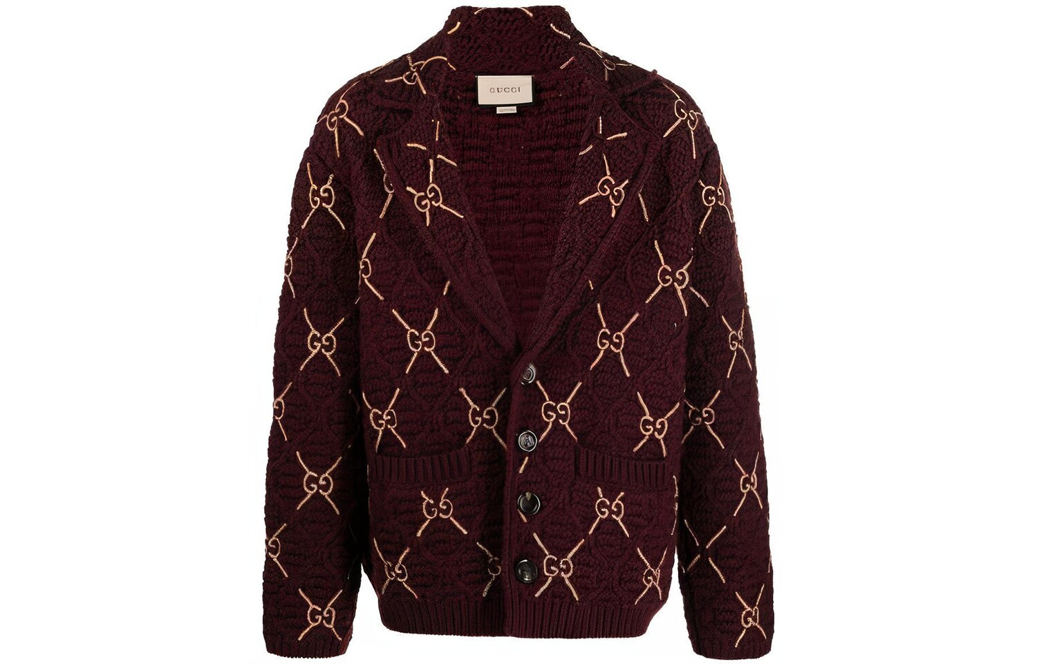 

Свитер мужской бордовый Gucci, цвет Burgundy
