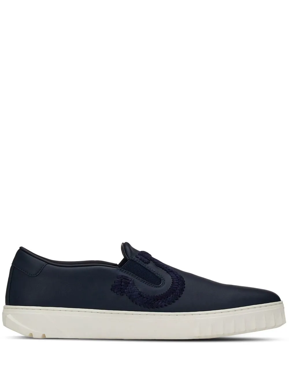

Слипоны с логотипом Gancini Ferragamo, синий