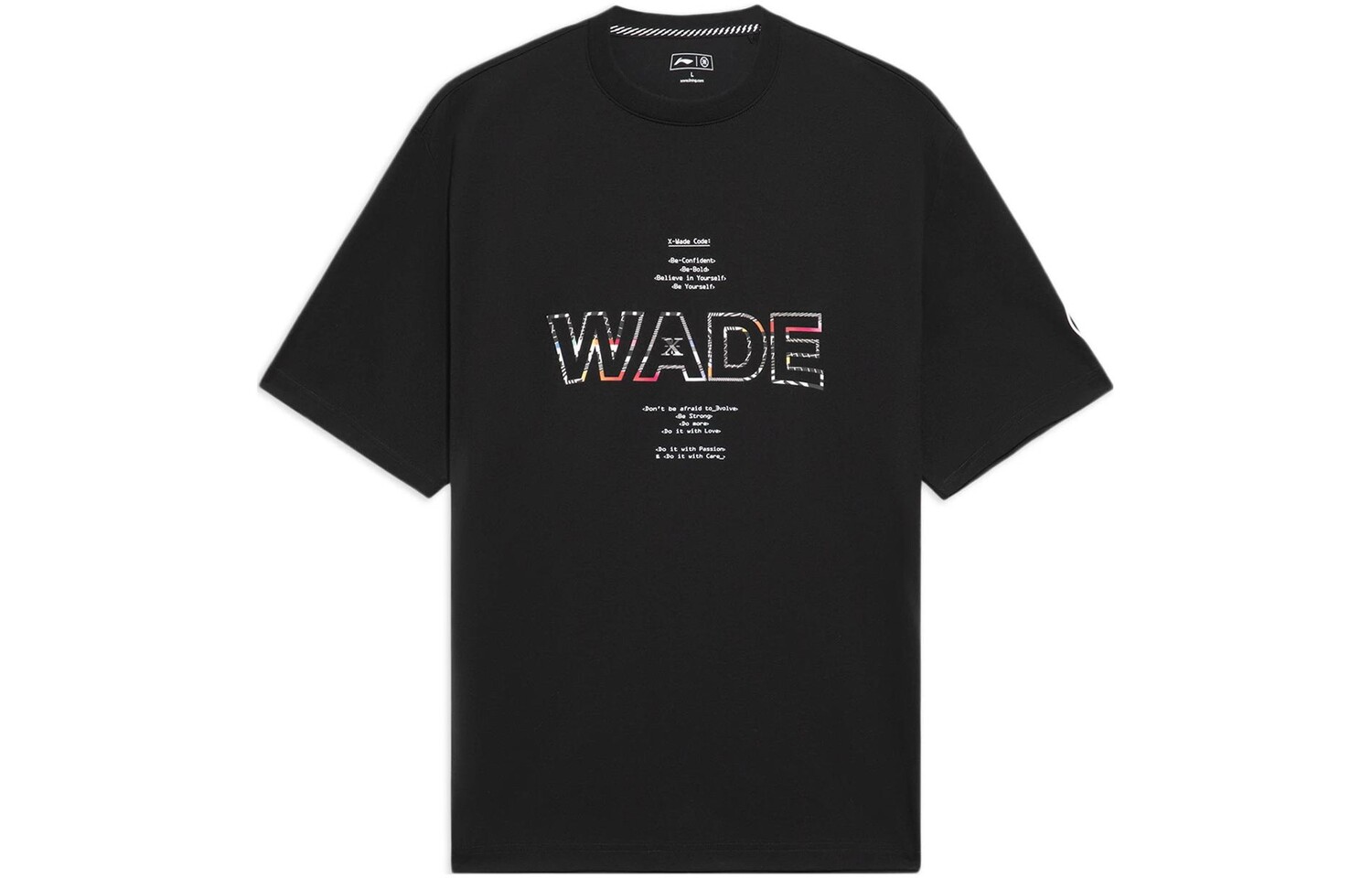 

Футболка Wade Collection мужская черная Lining, черный