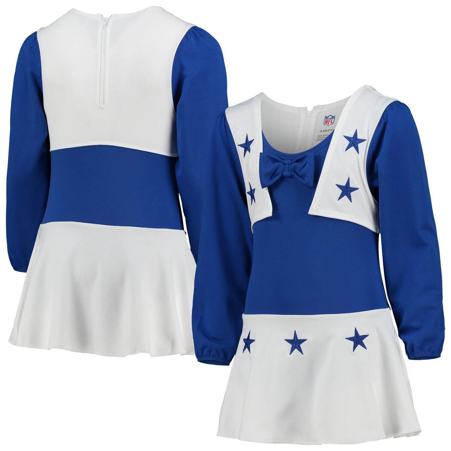 Комплект для девочек и молодежи Royal/White Dallas Cowboys Cheer Set Unbranded — фото 4