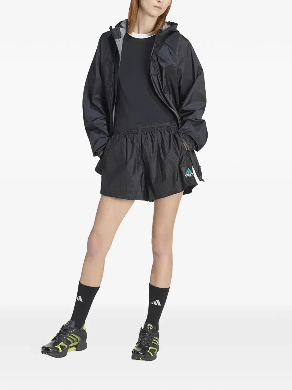 Шорты Equipment с нашивкой-логотипом Adidas, черный — фото 2