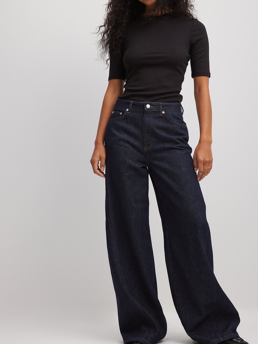 

Джинсы NA-KD Wide leg Jeans, темно-синий