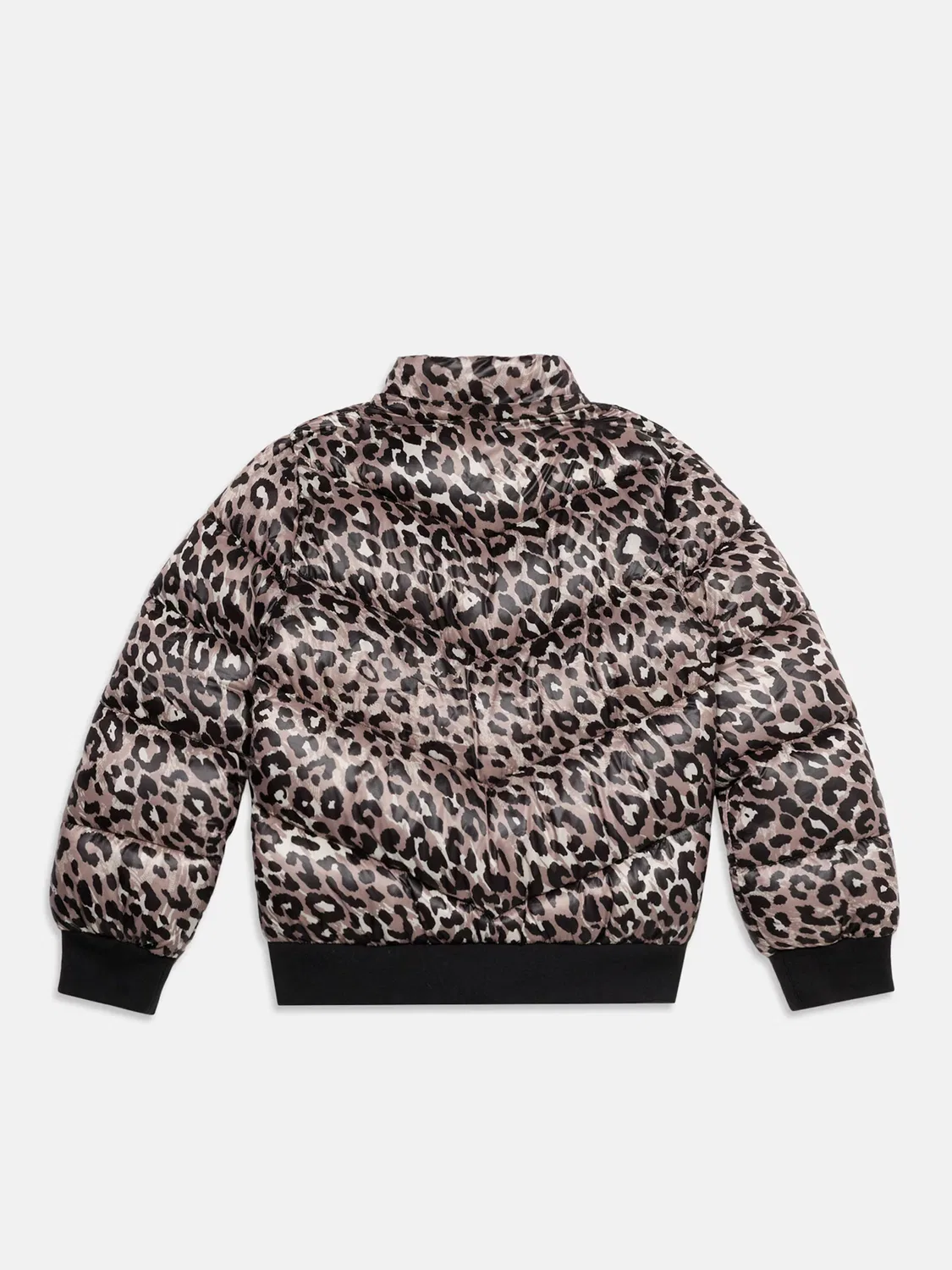 Зимняя куртка Guess коричневого и капучино цвета — фото 3