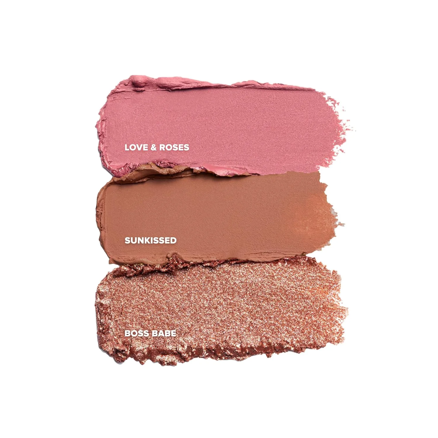 Кремовые румяна Nudestix STAX All Over Color Blush Balm - многофункциональные кремовые румяна для щек, глаз и губ с мягким матовым финишем., Love & Roses, Sunkissed, Bossbabe — фото 3