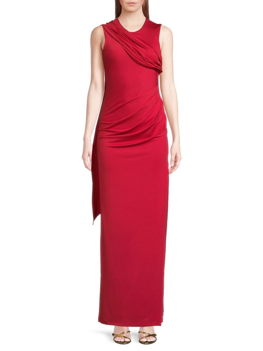 

Платье макси с драпировкой Aruna Black Halo, цвет Ruby Red